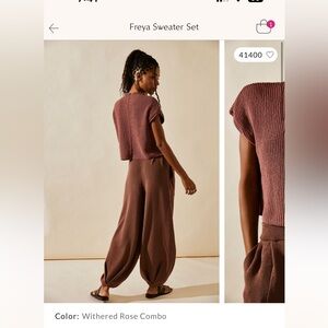 Free People- Freya Sweater Co-Ord